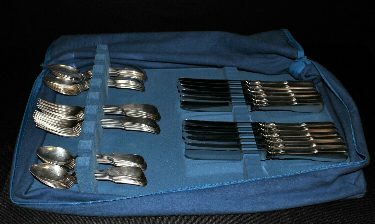 1979 Towle Sterling Silver MDCXC 1690 Service for 12 Flatware, 48 Piece Set