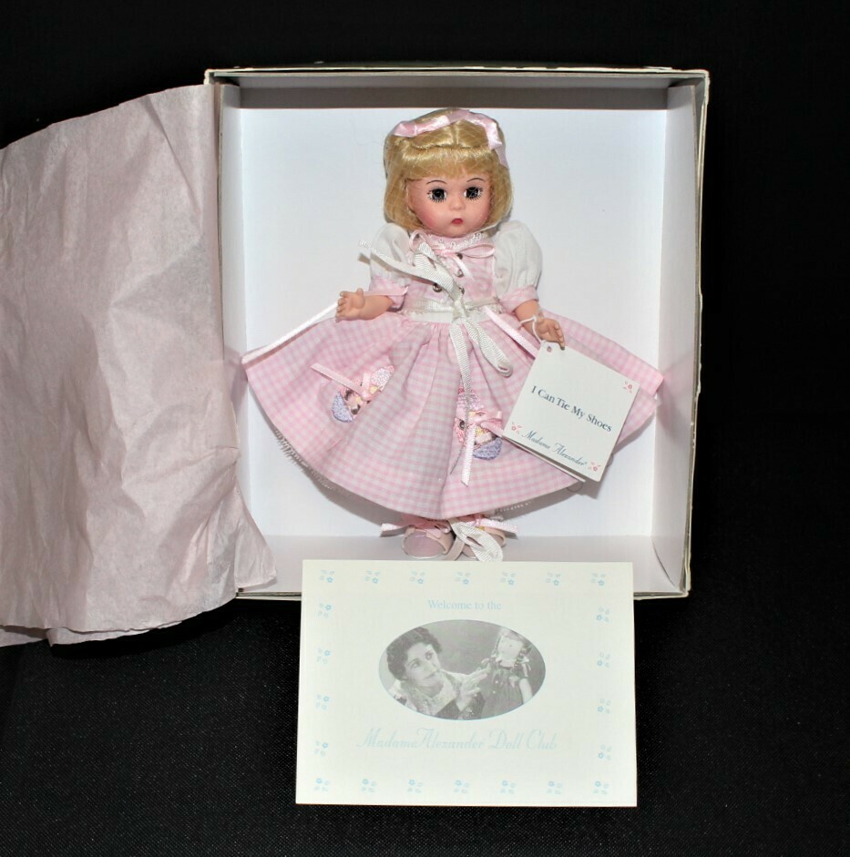 Madame Alexander I Can Tie My Shoes 8" Doll #36185 in Original Box