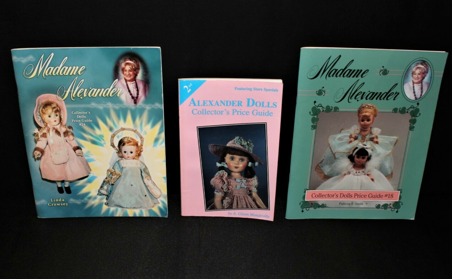 Set of 3 Madame Alexander Dolls Price Guide #2, #18 and #24 Paperback Books