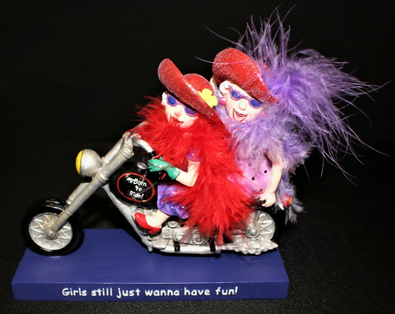 Westland 2004 Red Hat Society Born to Ride Motorcycle Figurine #13424