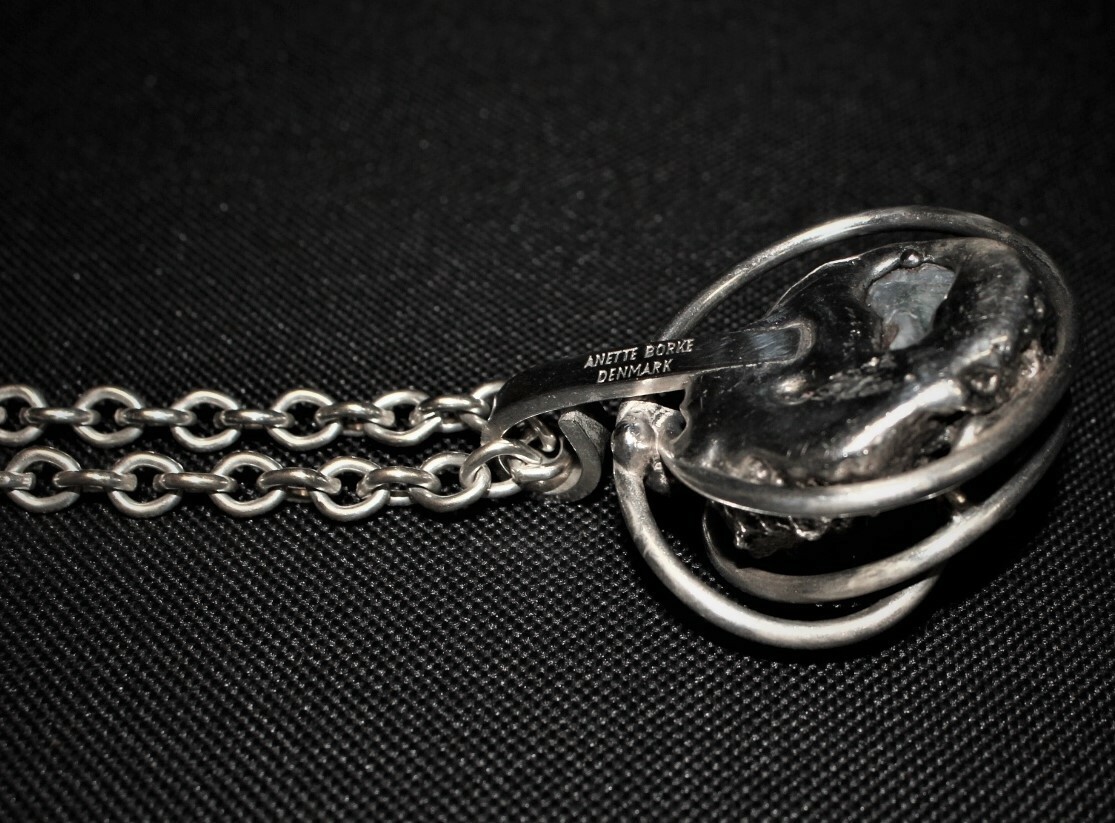 Anette Borke Modernist Amethyst Pendant Chain Necklace
