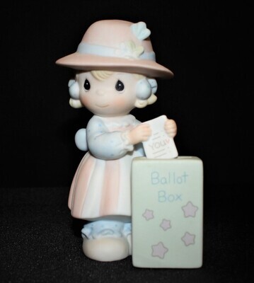 Precious Moments 1989 YOU WILL ALWAYS BE MY CHOICE 5” Girl Figurine, PM891