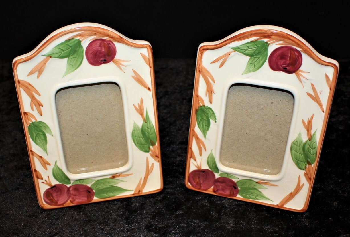 Set of 2 Franciscan Apple Earthenware Picture Frames