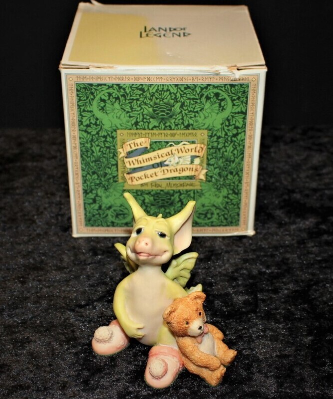 Whimsical World 1989 Drowsy Dragon Pocket Dragon Figurine by Real Musgrave