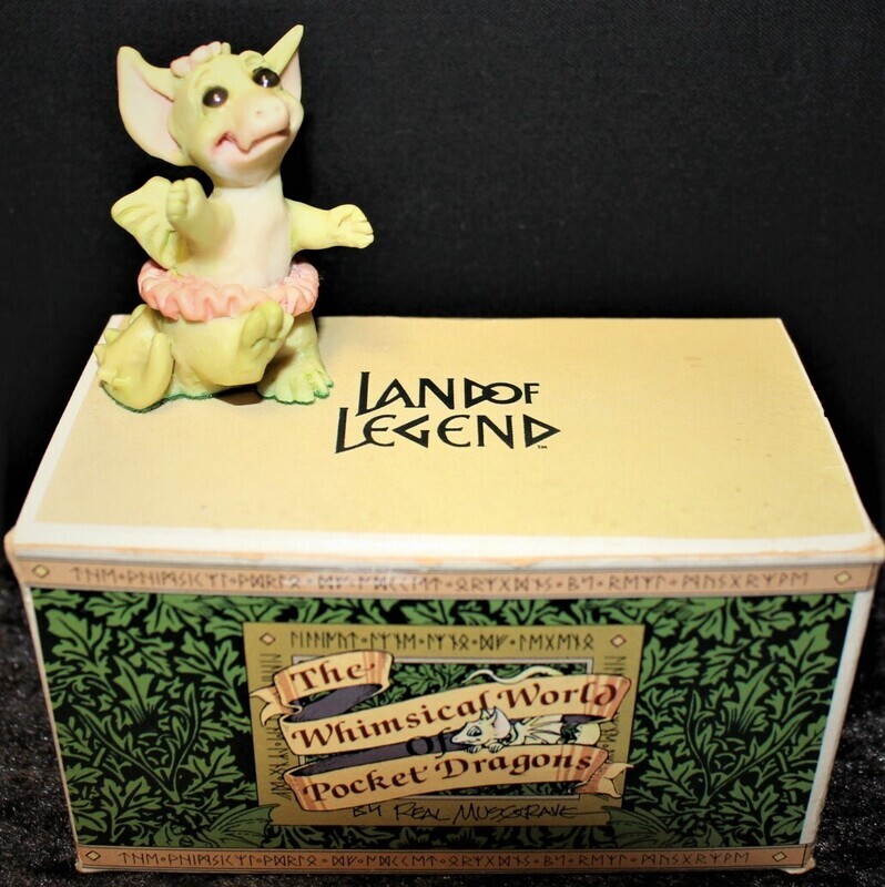 Real Musgrave Whimsical World 1991 Twinkle Toes Pocket Dragon Figurine in Box
