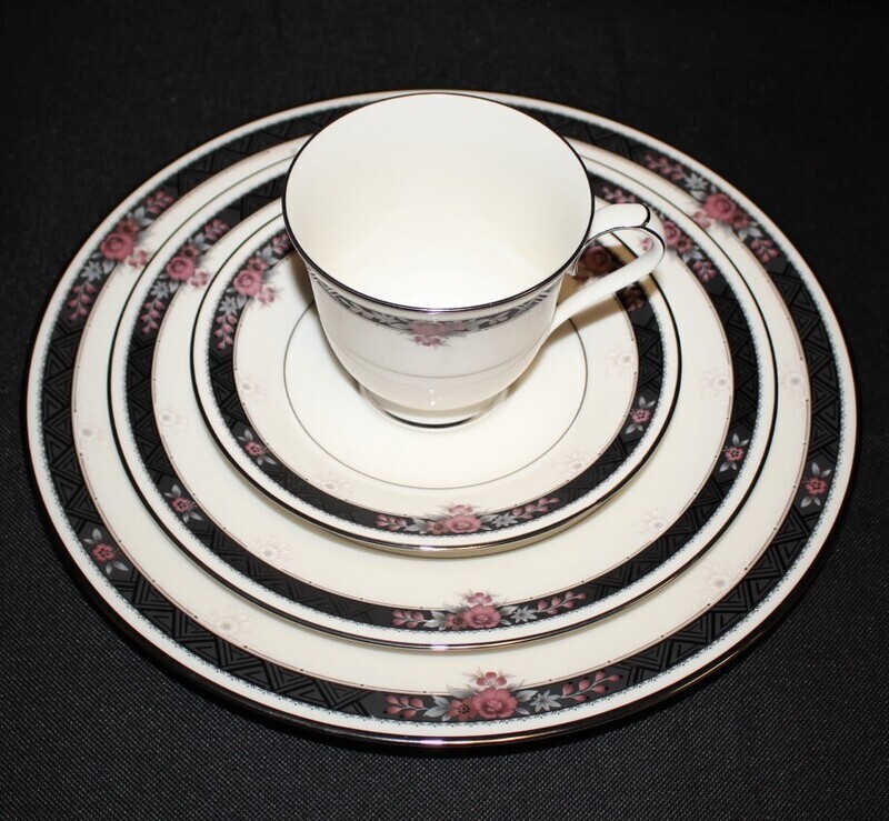Noritake ETIENNE 4-Piece Place Setting Fine Porcelain Chinaware, 7260