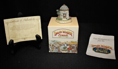David Winter One Man Jail Cottage 1991 Cameos Collection in Box with COA