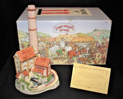 David Winter Derbyshire Mill Cottage 1987 Midlands Collection in Box with COA