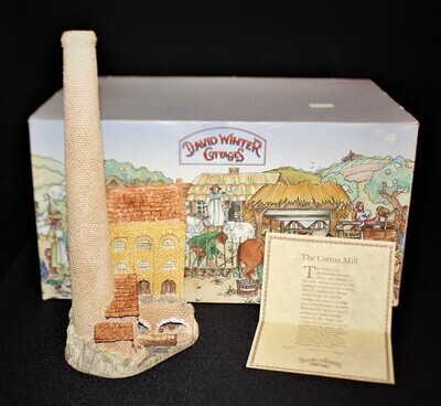 David Winter Cotton Mill Cottage 1983 Main Collection in Box with COA