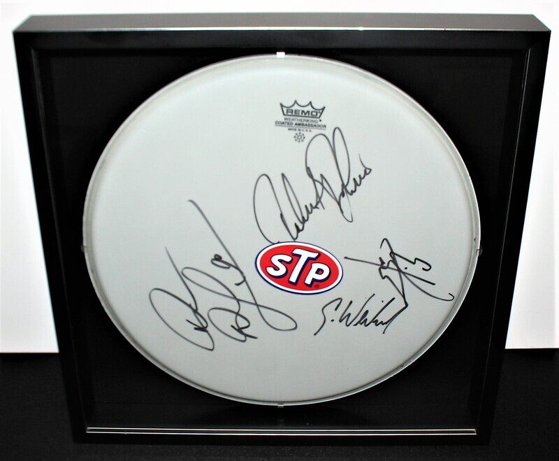 Stone Temple Pilots STP Drumhead Hand Signed Weiland, Kretz, Dean &amp; Robert DeLeo