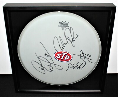 Stone Temple Pilots STP Drumhead Hand Signed Weiland, Kretz, Dean & Robert DeLeo