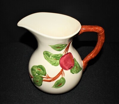 Franciscan Apple Earthenware 24 Ounce Milk Pitcher with Handle, England Backstamp