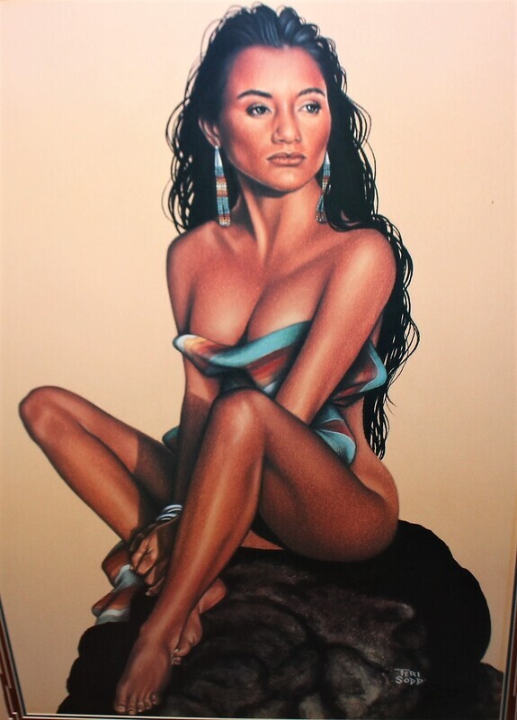 Teri Sodd SIENNA Limited-Edition 25” x 33” Framed Hand Signed Print with COA