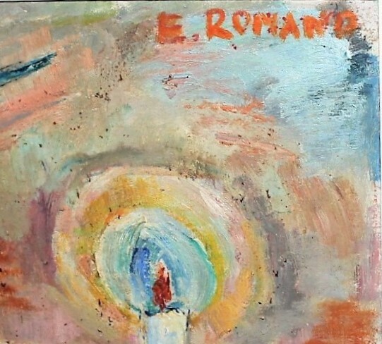 Emanuel Romano Still Life Broken Shell Original 14 x 18 Oil Painting Hand Signed