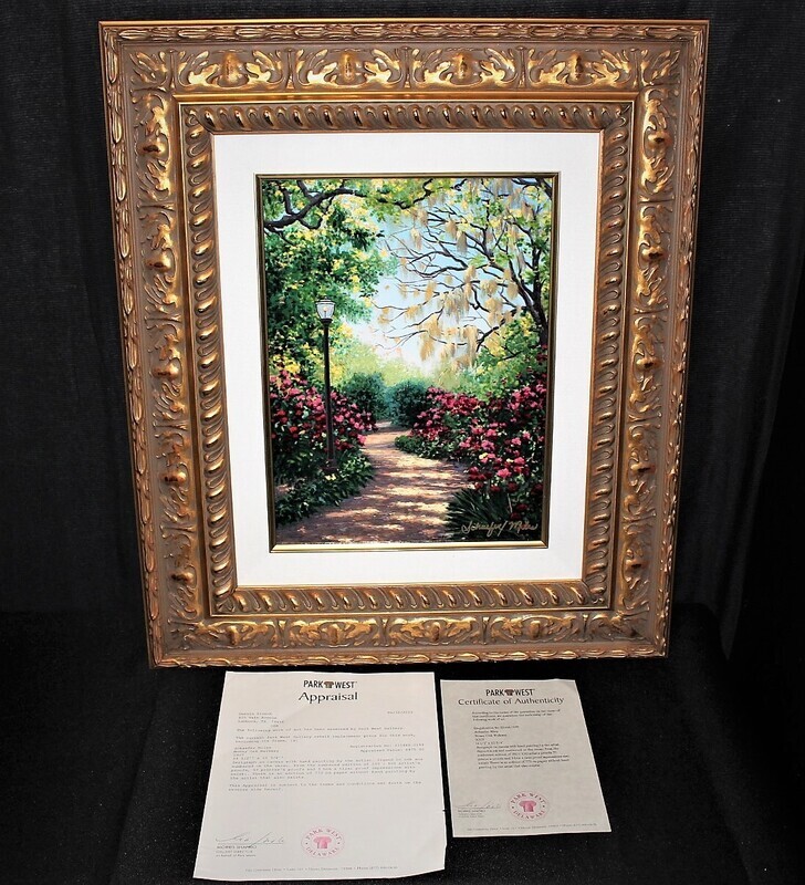 Schaefer Miles Mossy Oak 22” x 25” Serigraph Canvas Painting Edition 250, Signed