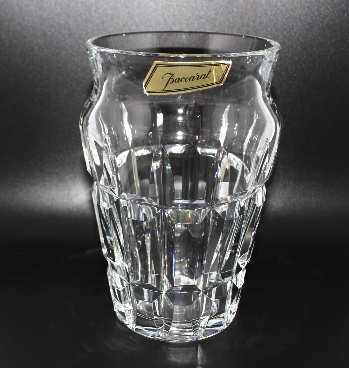 Baccarat Nadine Crystal Vase 6.75” | Signed Baccarat France | Original Gold Label