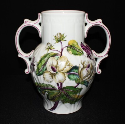 Mottahedeh Chelsea Botanical Metropolitan Museum Art 9" Vase, Sir Hans Sloane