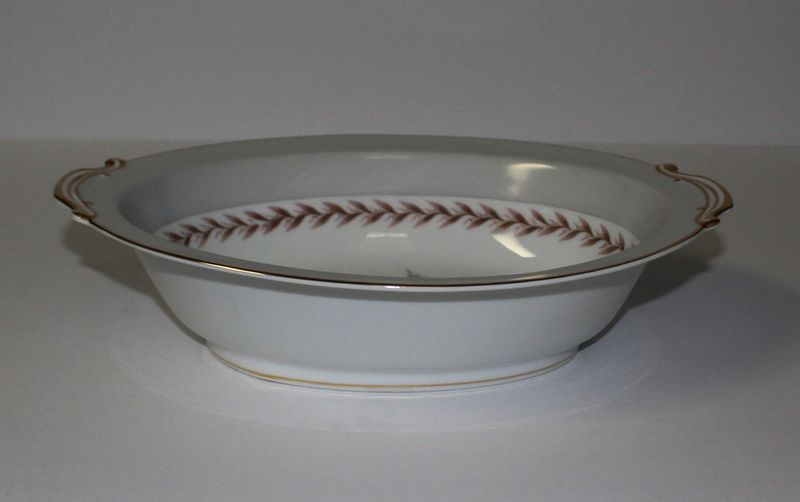 Noritake Rosemont Pink Rose 10" Oval Vegetable Serving Bowl, 5048