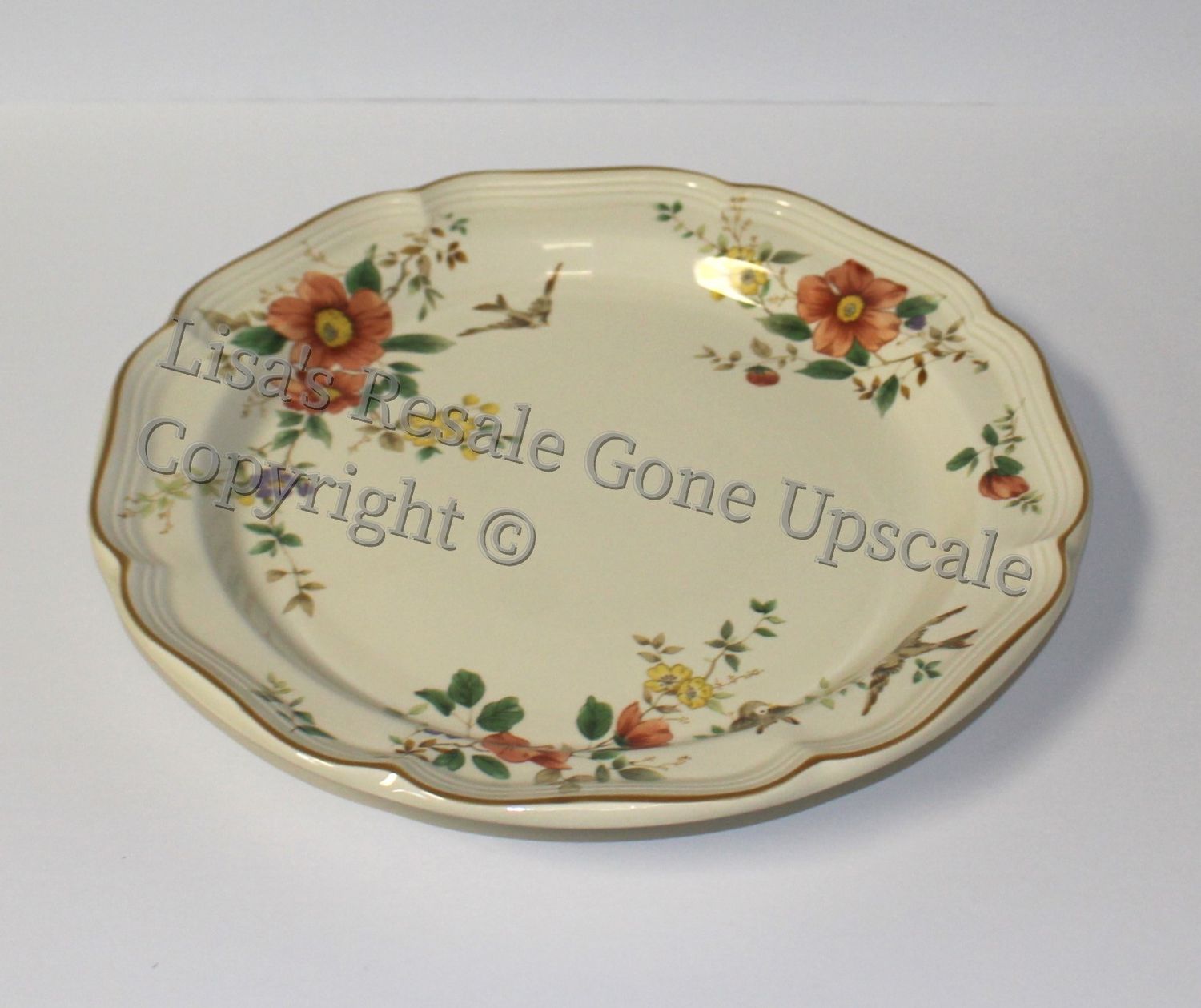 Mikasa Heritage Capistrano 12.5&quot; Round Platter Chop Plate, F 2010