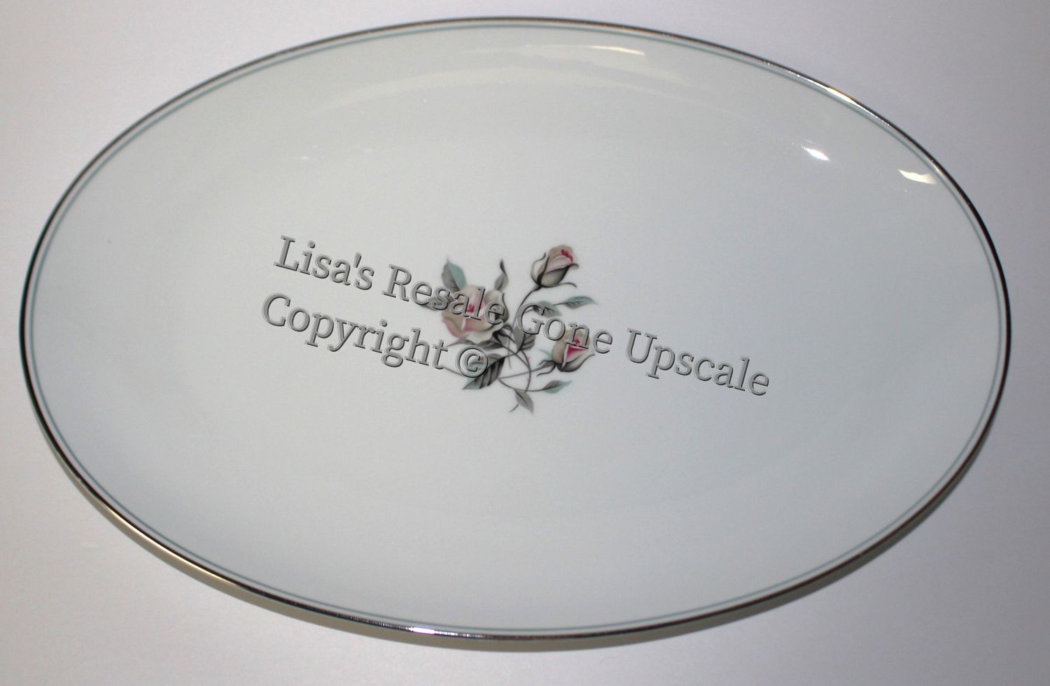 Noritake Margot 16&quot; Oval Serving Platter 5605, Japan