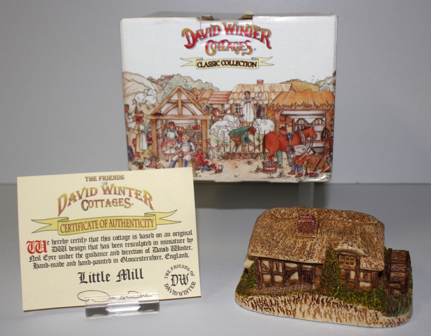 David Winter Little Mill Cottage 2004 Classic Collection in Original Box with COA