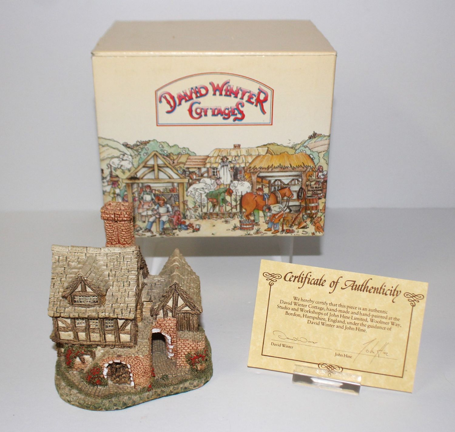David Winter &quot;The Bakehouse&quot; 1983 At the Center of the Village in Box with COA