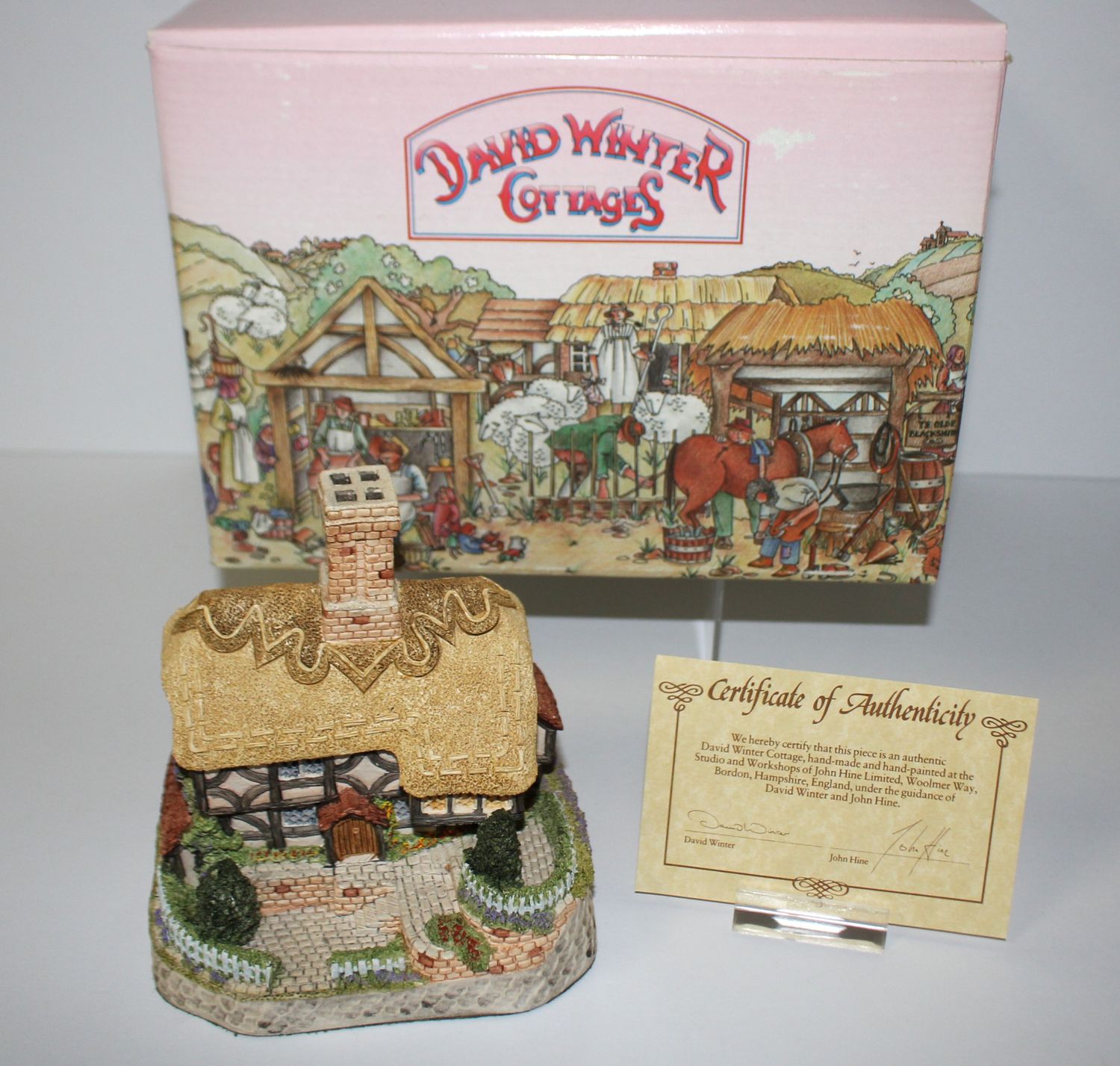 David Winter Plum Cottage 1993 Collectors Guild Scene in Box with COA