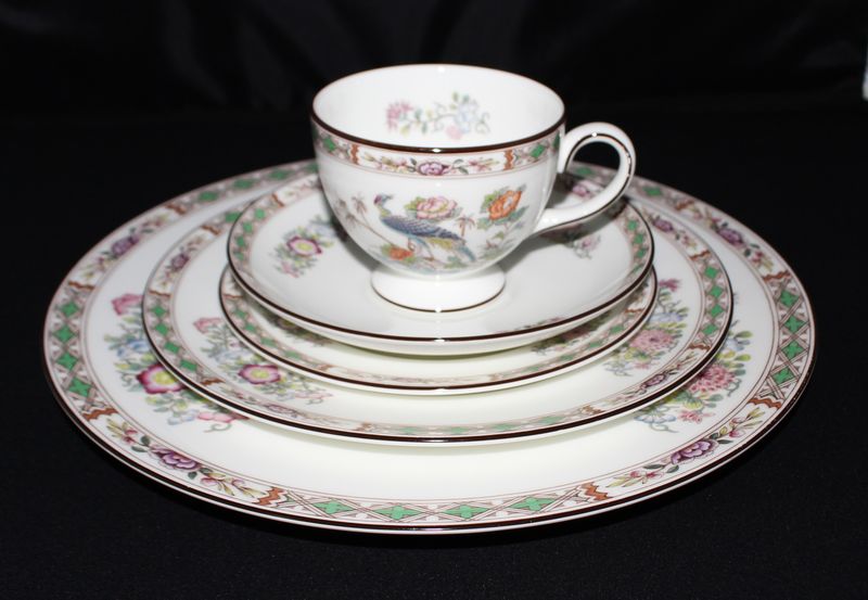 Wedgwood Kutani Crane Bone China 5-Piece Place Setting, Multiple Available