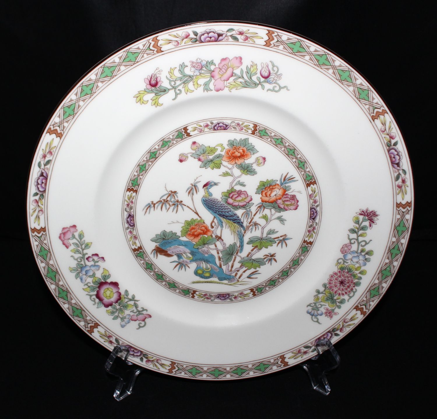 Wedgwood Kutani Crane Bone China 10.75” Dinner Plate, Multiple Available