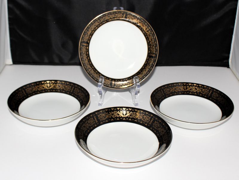 Set of 4 SEYEI Regency Fine China 5 5/8" Fruit/Dessert (Sauce) Bowls, 6908