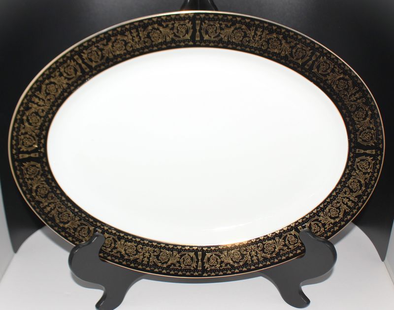 SEYEI Regency Fine China 16” Oval Serving Platter, 6908 Japan