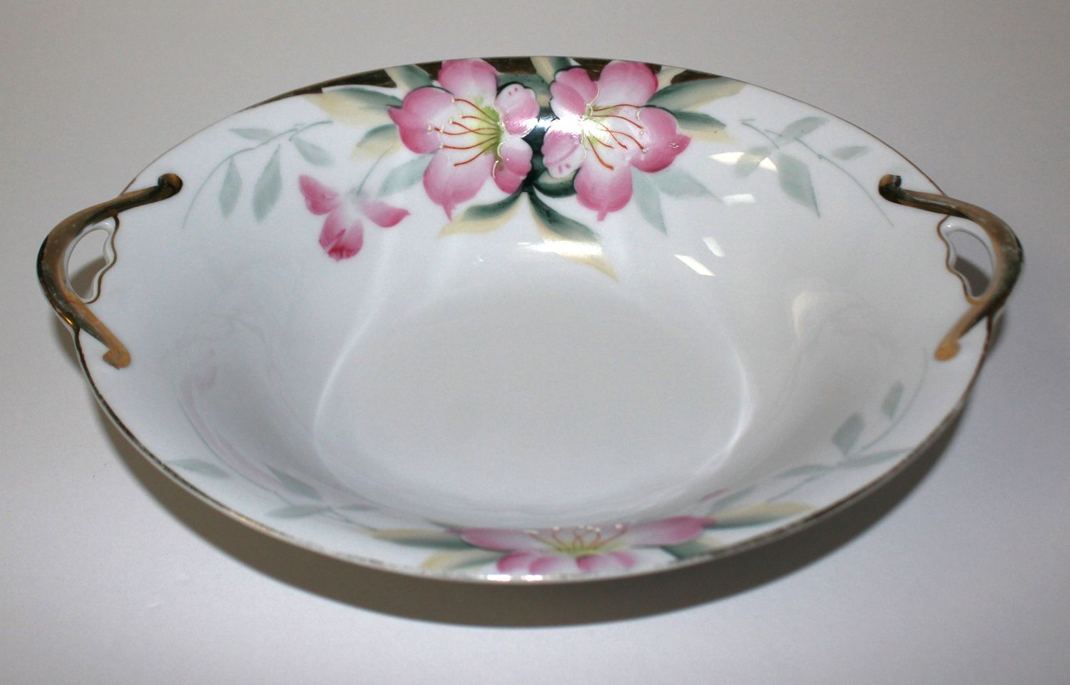 Noritake Azalea Pink Floral 10&quot; Oval Vegetable Serving Bowl, 19322