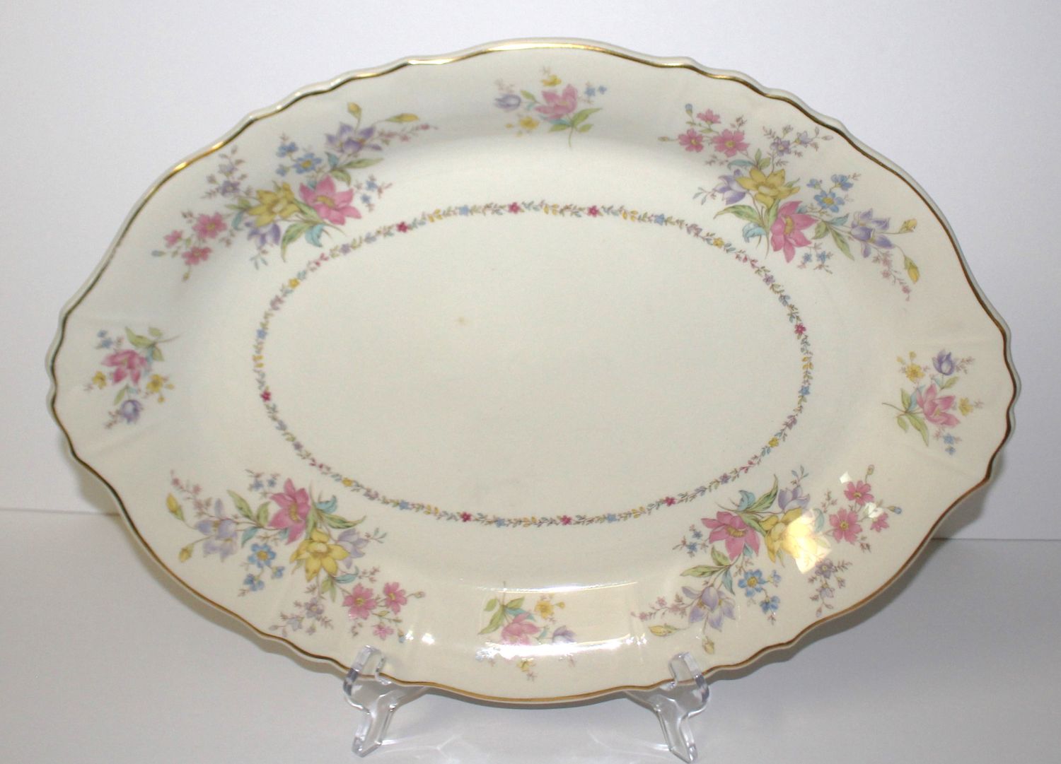 SYRACUSE “Briarcliff” Federal Shape 16&quot; Oval Serving Platter