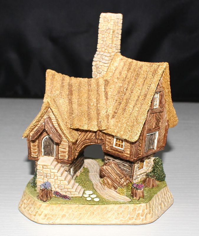 David Winter "The Coppicer's Cottage" 1998 Collectors Guild Scene in Box w/ COA