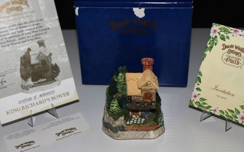David Winter &quot;King Richard&#39;s Bower&quot; 1995 Sherwood Forest in Box with COA
