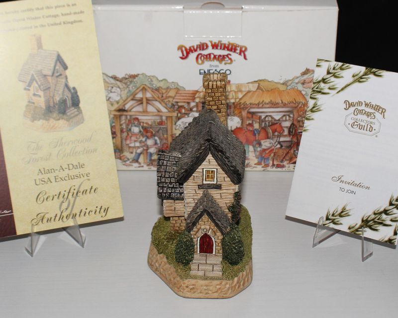 David Winter &quot;Alan-A-Dale&quot; 1998 Sherwood Forest in Box with COA, USA Exclusive