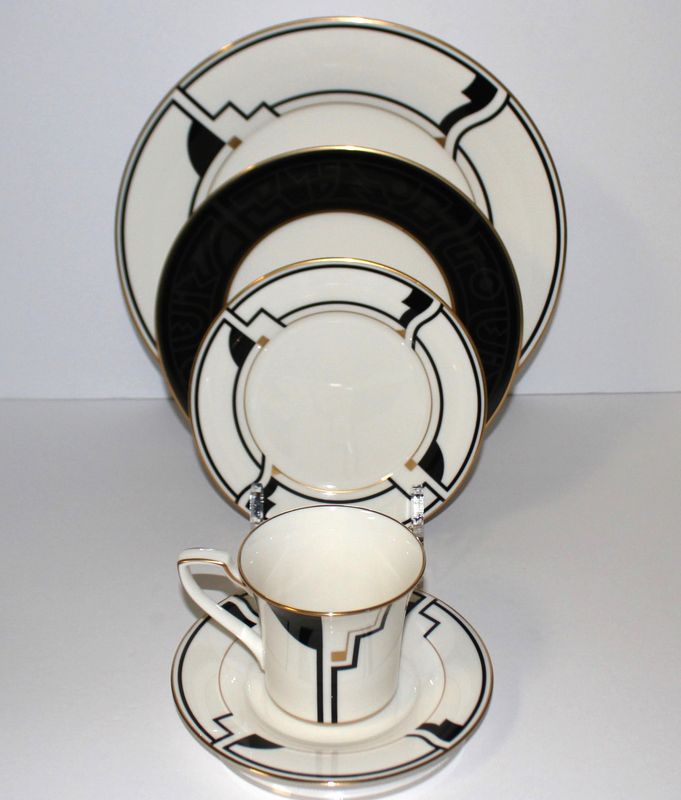 NORITAKE Portfolio 7736 Art Deco 5-Piece Place Setting (Multiple Available)