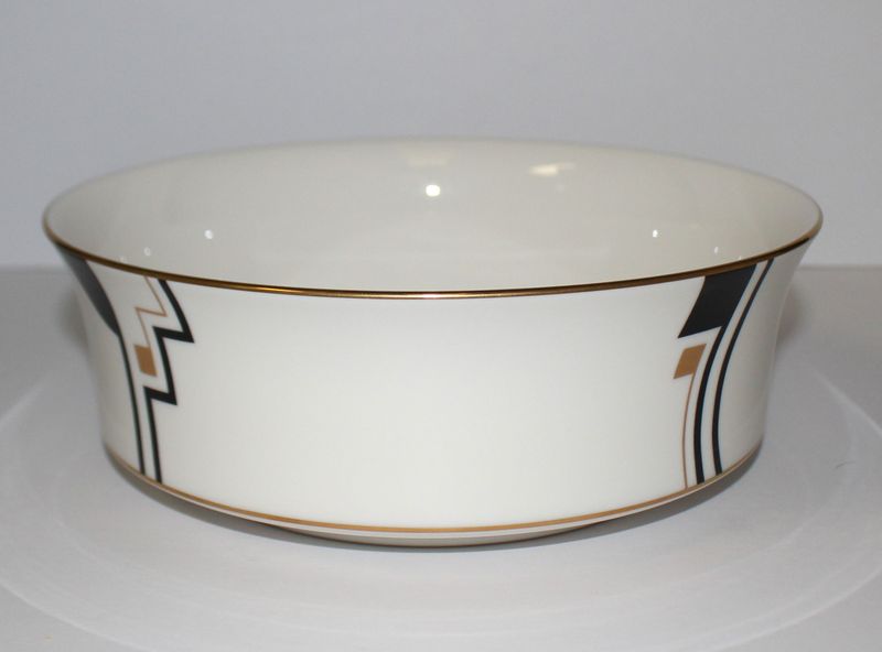 NORITAKE Portfolio 7736 Art Deco 8.25&quot; Round Vegetable Serving Bowl