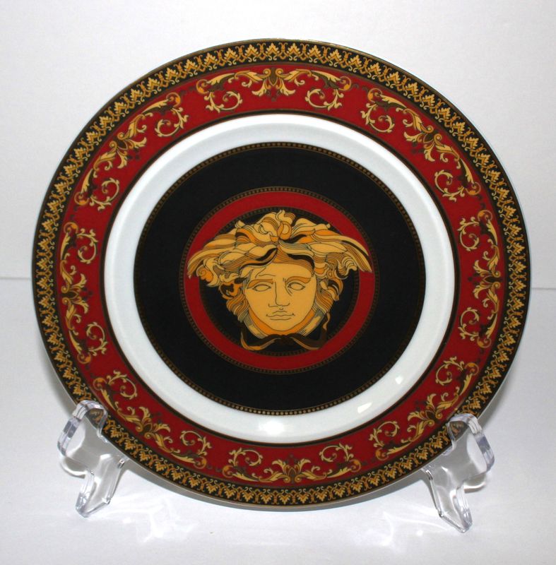 VERSACE by Rosenthal “Medusa Red&quot; 7.25&quot; Bread Plate (Multiple Available) NEW