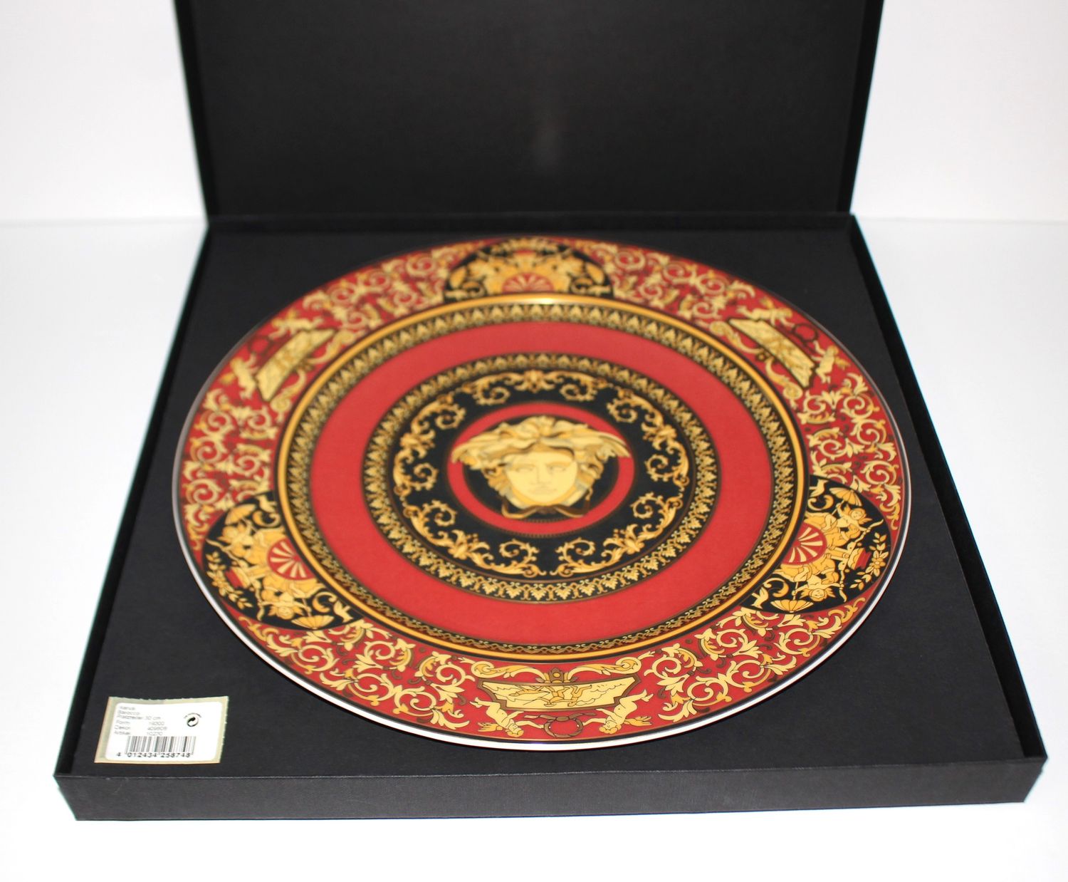 VERSACE by Rosenthal “Medusa Red” 12&quot; Charger Service Wall Plate NEW in Box
