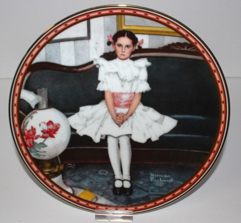 Norman Rockwell “SITTING PRETTY” 1986 Mind of Her Own Collector Plate with COA