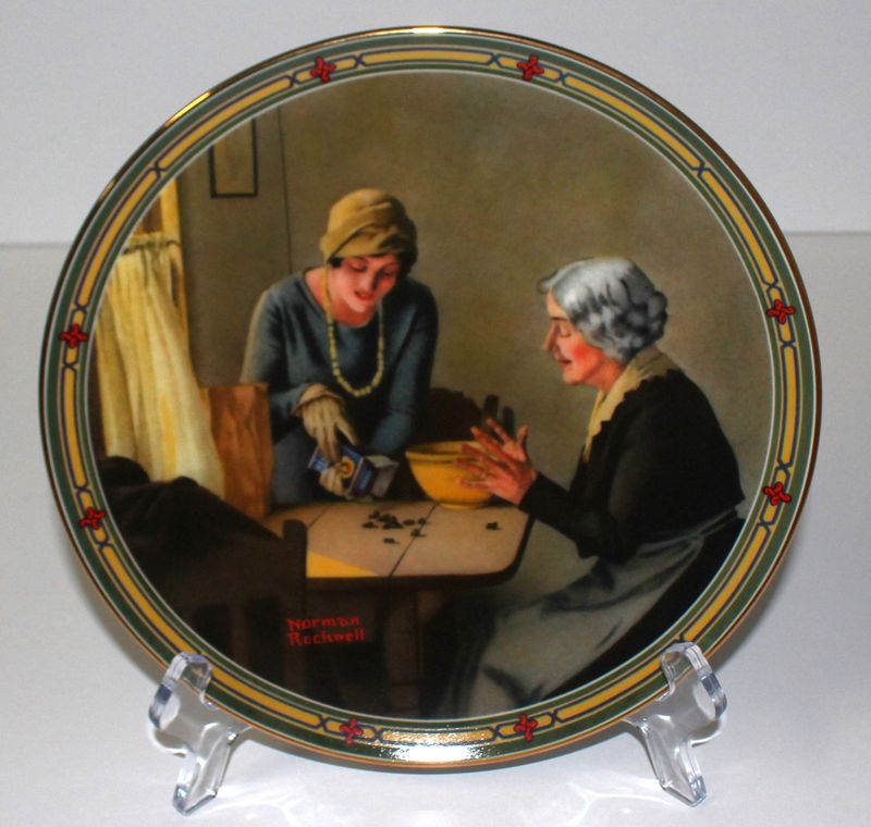 Norman Rockwell's American Dream “A FAMILY'S FULL MEASURE” 1985 Collector Plate