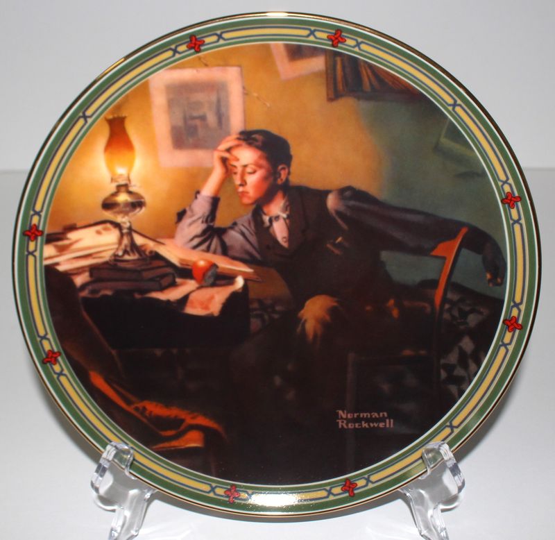 Norman Rockwell's American Dream “A YOUNG MAN'S DREAM” 1986 Collector Plate, COA