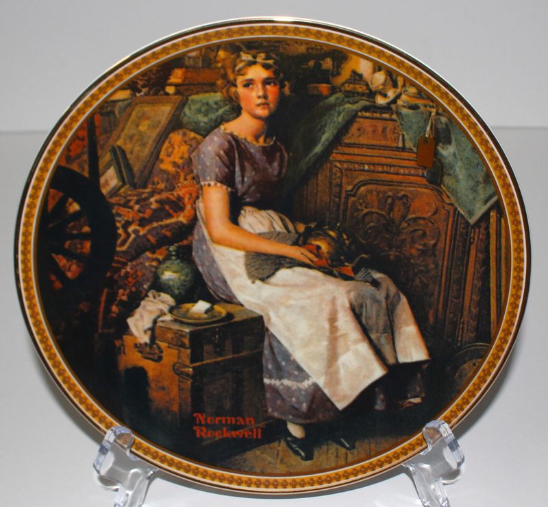 Norman Rockwell “DREAMING IN THE ATTIC” Rediscovered Women 1984 Collector Plate