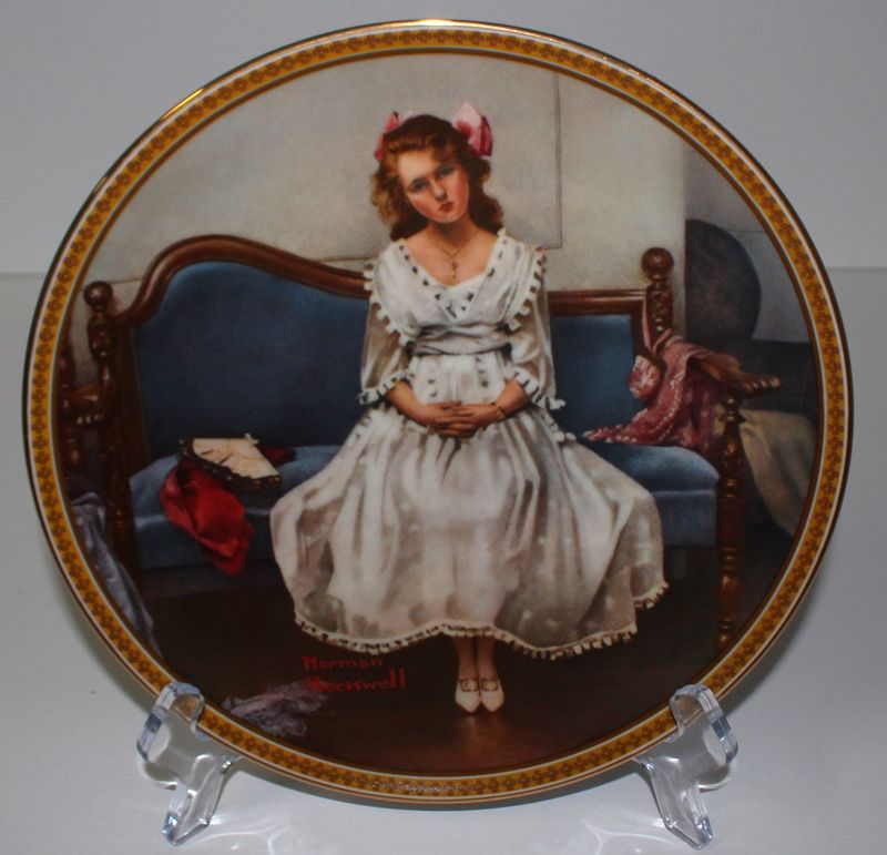Norman Rockwell “WAITING AT THE DANCE” Rediscovered Women 1984 Collector Plate