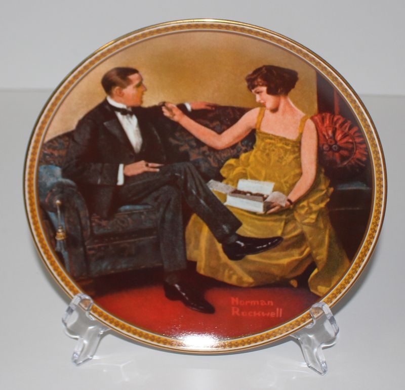 Norman Rockwell “FLIRTING IN THE PARLOR” Rediscovered Women 1984 Collector Plate