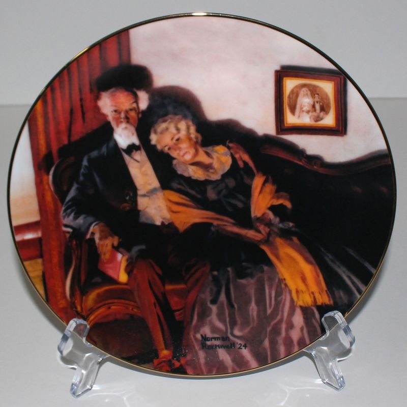 Norman Rockwell's Golden Moments “END OF DAY” 1988 Collector Plate with COA