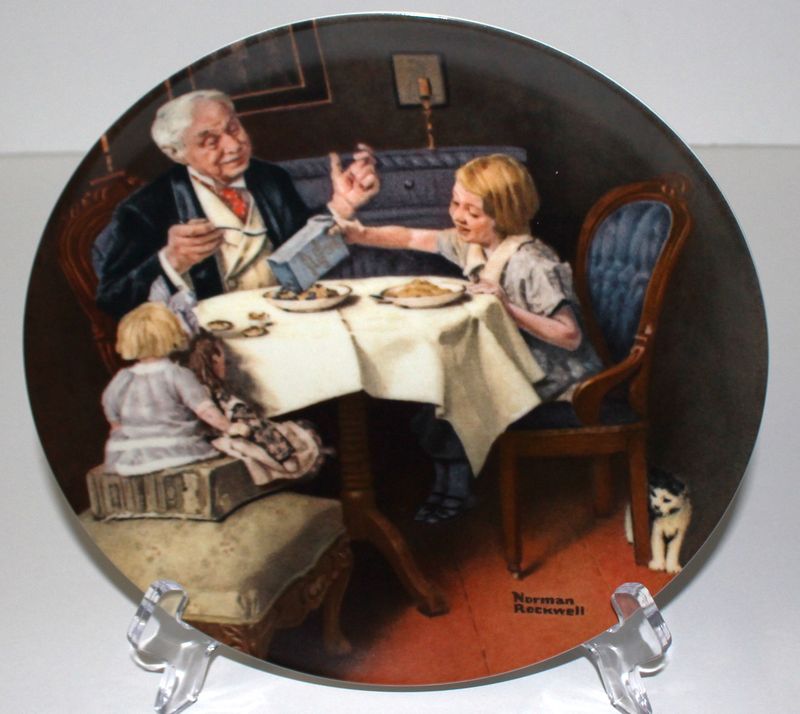 Norman Rockwell Heritage Collection “THE GOURMET” 1984 Collector Plate with COA