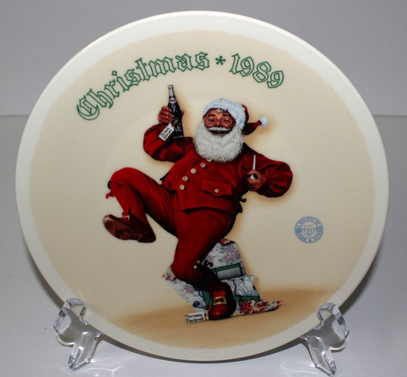 Norman Rockwell “JOLLY OLD ST NICK" 1989 Annual Christmas Collector Plate w/ COA