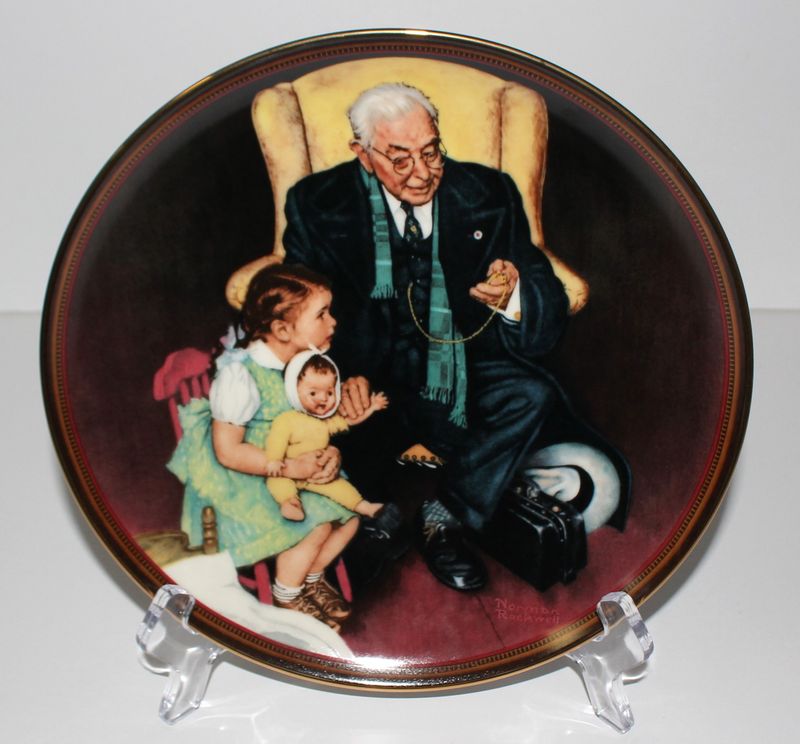 Norman Rockwell “TENDER LOVING CARE” The Ones We Love 1988 Collector Plate w/COA